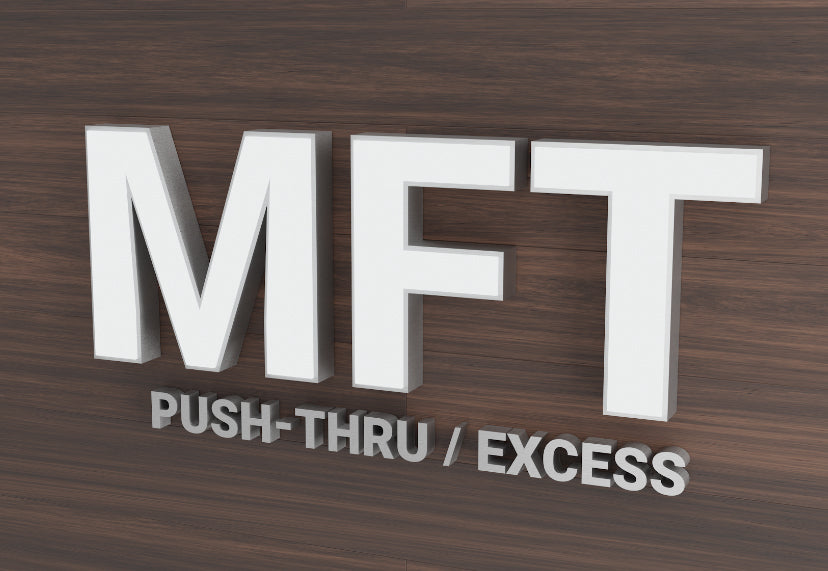 Metal Face Trim - with Excess Acrylic Face