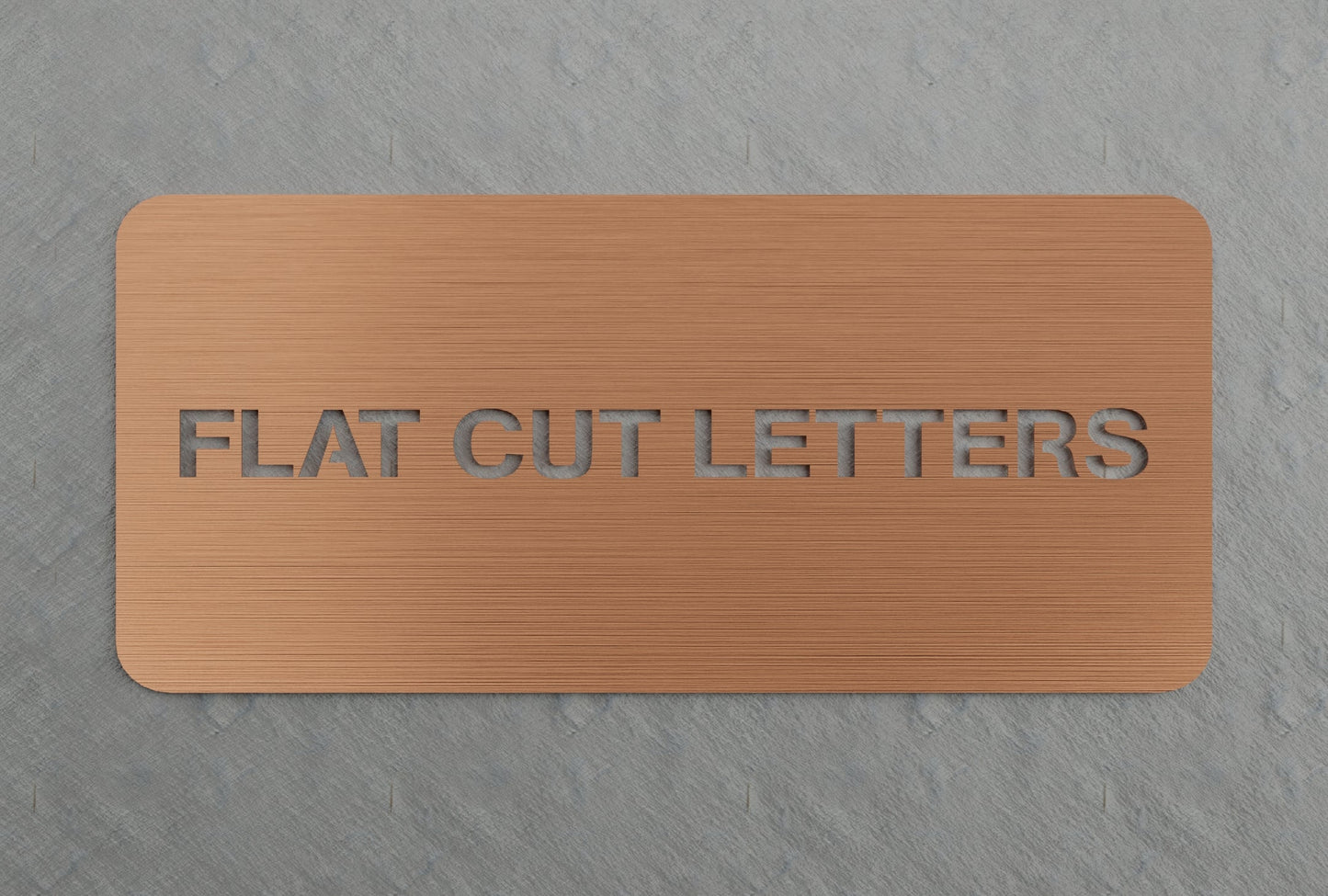 0.125" Thick Flatcut Letters