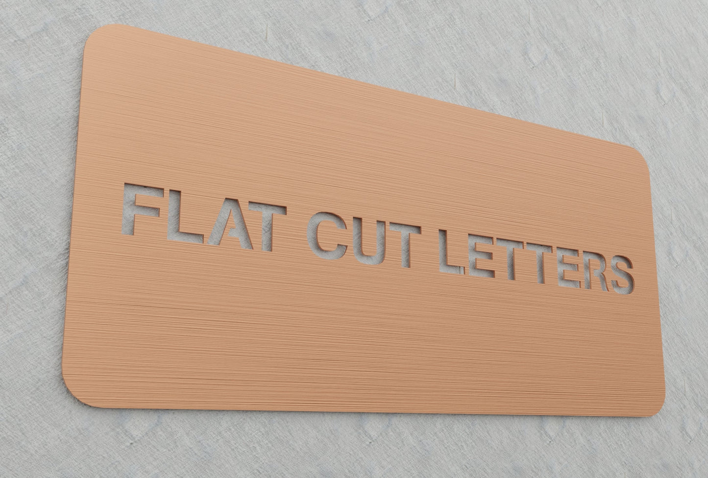 0.125" Thick Flatcut Letters