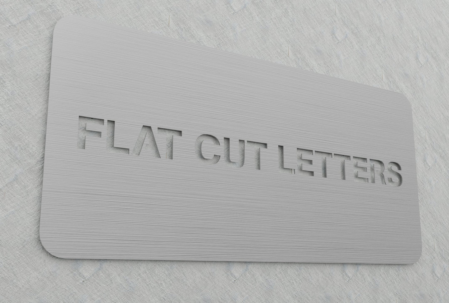 0.125" Thick Flatcut Letters