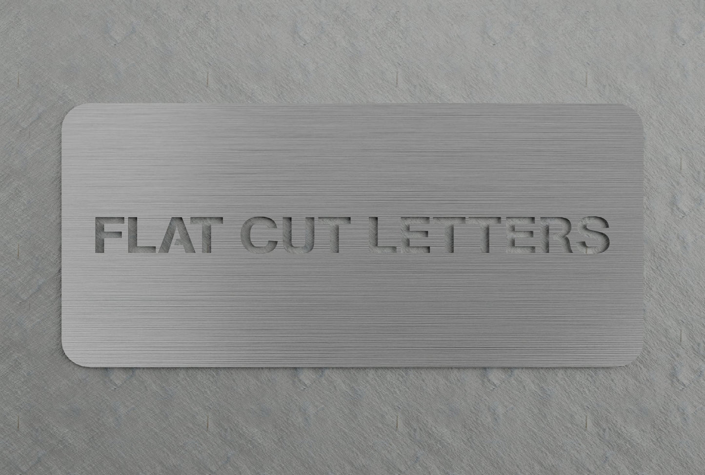 0.125" Thick Flatcut Letters