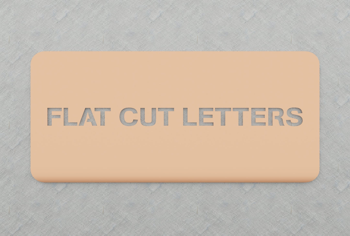 0.125" Thick Flatcut Letters