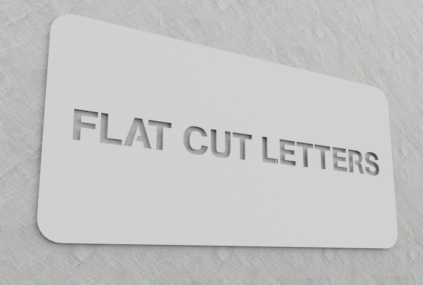 0.125" Thick Flatcut Letters